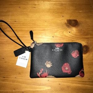 Floral Coach wristlet
